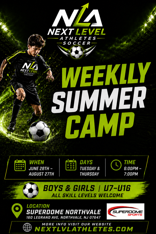 Weekly NLA SUMMER Training Camp 6:00pm to 7:00pm U7 - U16